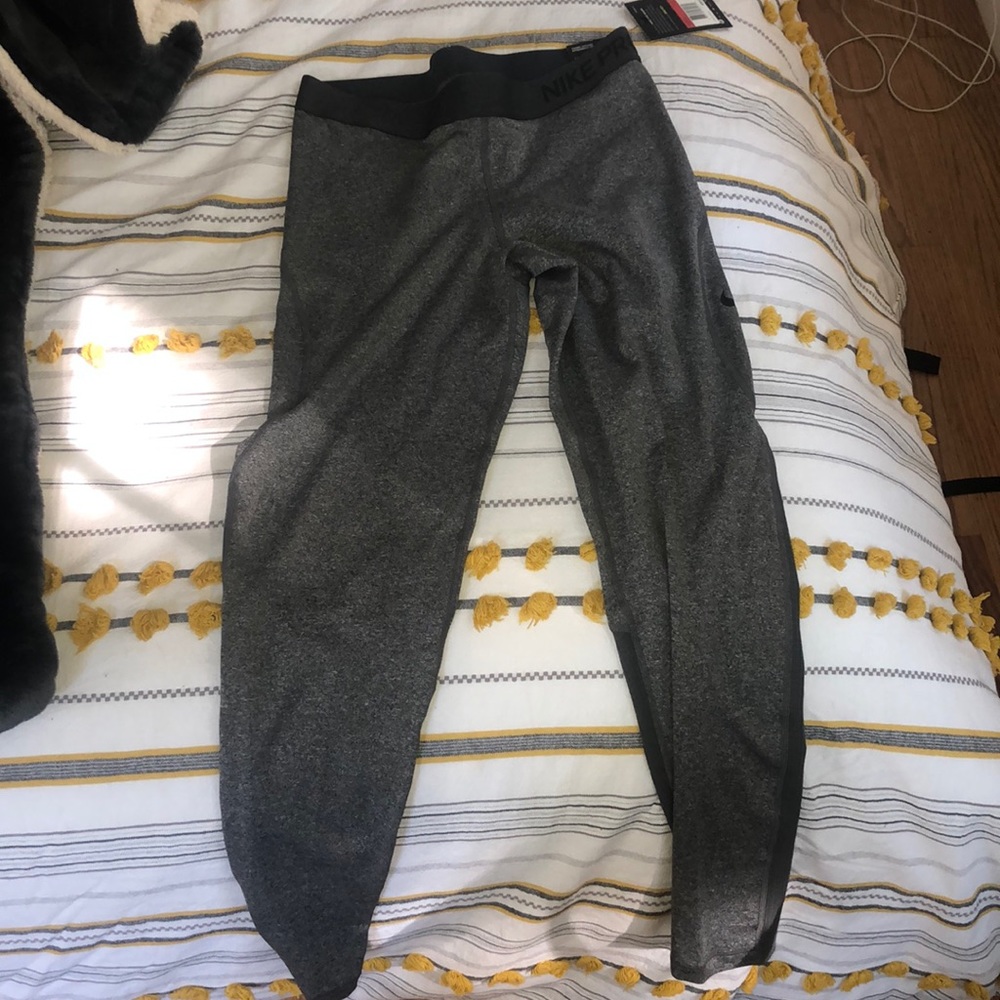 gray nike leggings